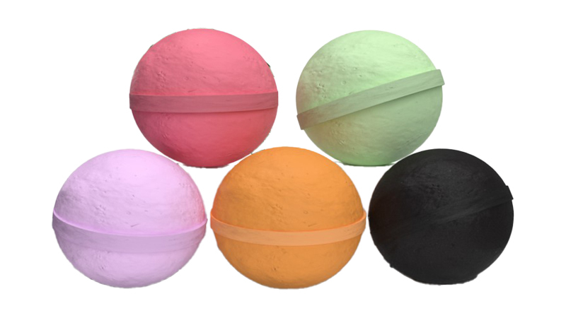 Image of CBD Lion's CBD Bath Bombs in various colors
