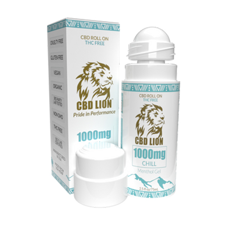 Image of CBD Lion's CBD Roll-on in white back ground